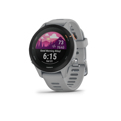 Garmin Forerunner 255S, Powder Gray, Premium Fitness GPS Smartwatch for Runners (010-02641-02)