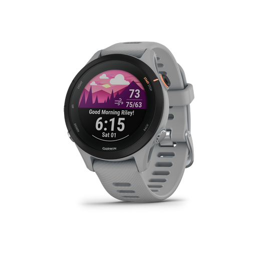 Garmin Forerunner 255S, Powder Gray, Premium Fitness GPS Smartwatch for Runners (010-02641-02)