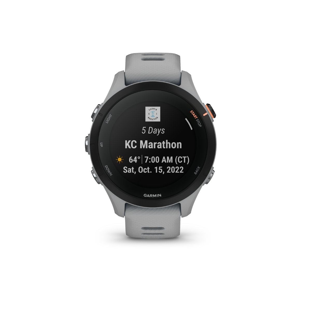 Garmin Forerunner 255S, Powder Gray, Premium Fitness GPS Smartwatch for Runners (010-02641-02)