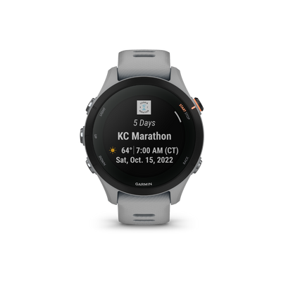 Garmin Forerunner 255S, Powder Gray, Premium Fitness GPS Smartwatch for Runners (010-02641-02)