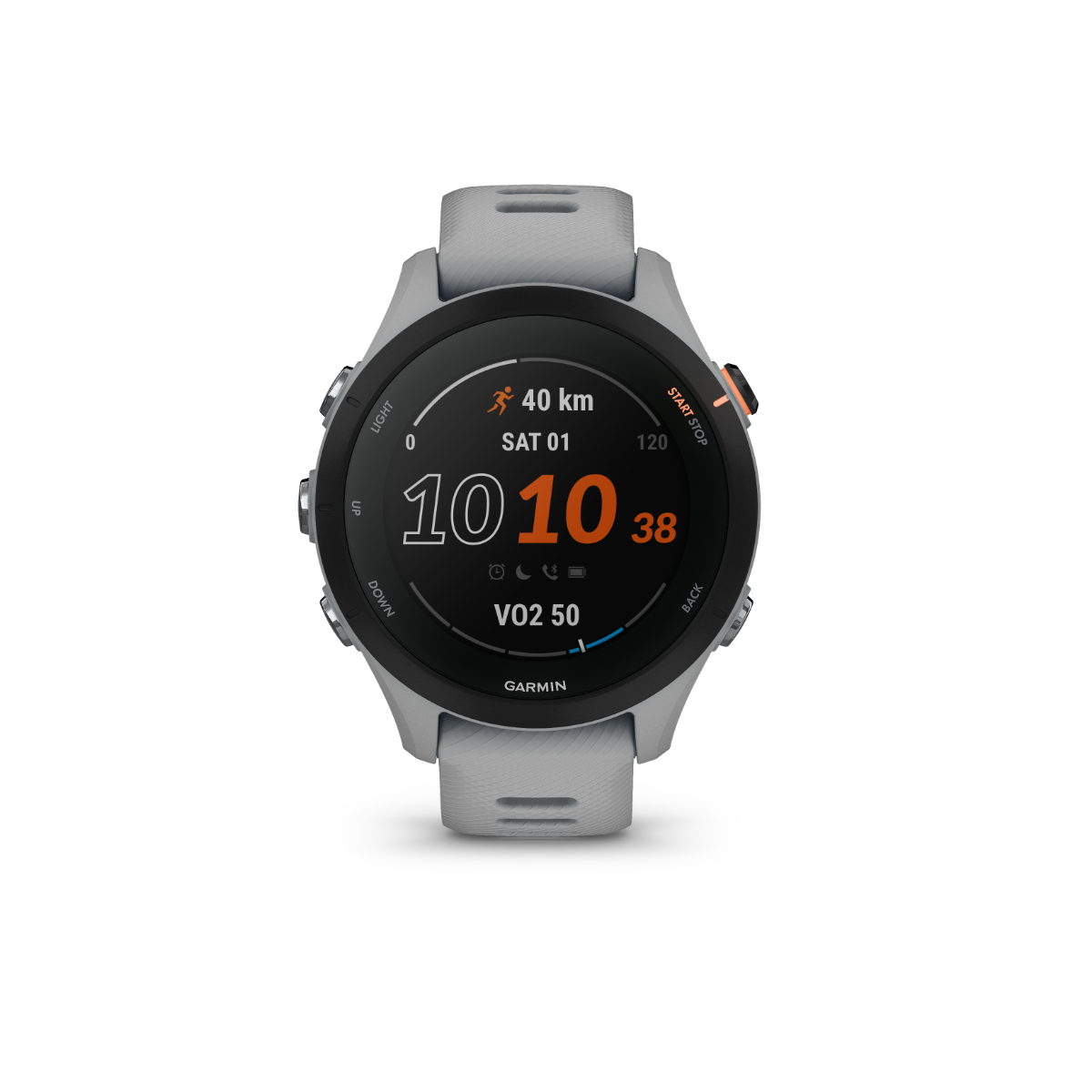 Garmin Forerunner 255S, Powder Gray, Premium Fitness GPS Smartwatch for Runners (010-02641-02)