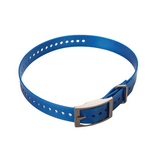 Correa para collar Garmin de 1 pulgada, color azul y hebilla cuadrada (010-11892-04)