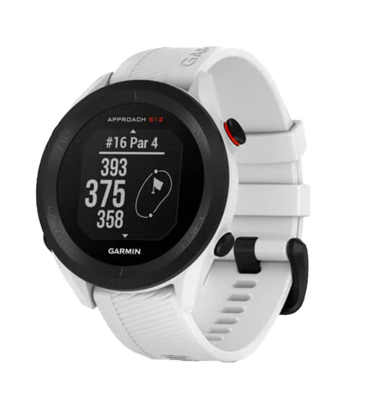 Garmin Approach S12, blanco, reloj inteligente con GPS y telémetro para golf (010-02472-02)