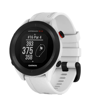 Garmin Approach S12, blanco, reloj inteligente con GPS y telémetro para golf (010-02472-02)