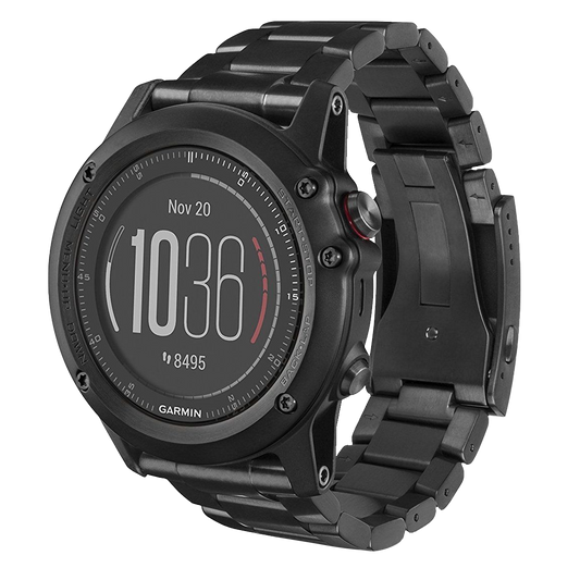 Garmin Fenix ​​3 HR Titanium con correa de titanio DLC - Edición limitada (010-01338-7B)