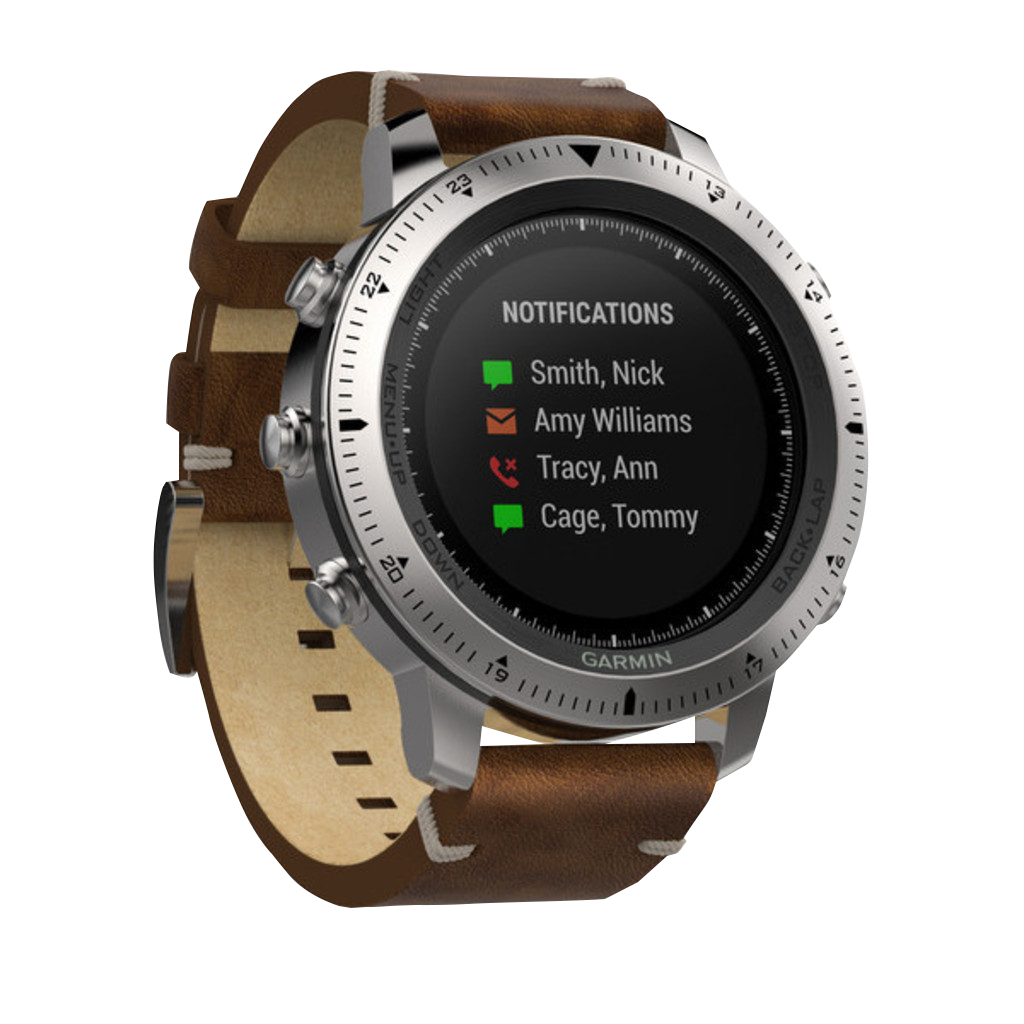 Garmin Fenix ​​Chronos con correa de cuero (010-01957-00)