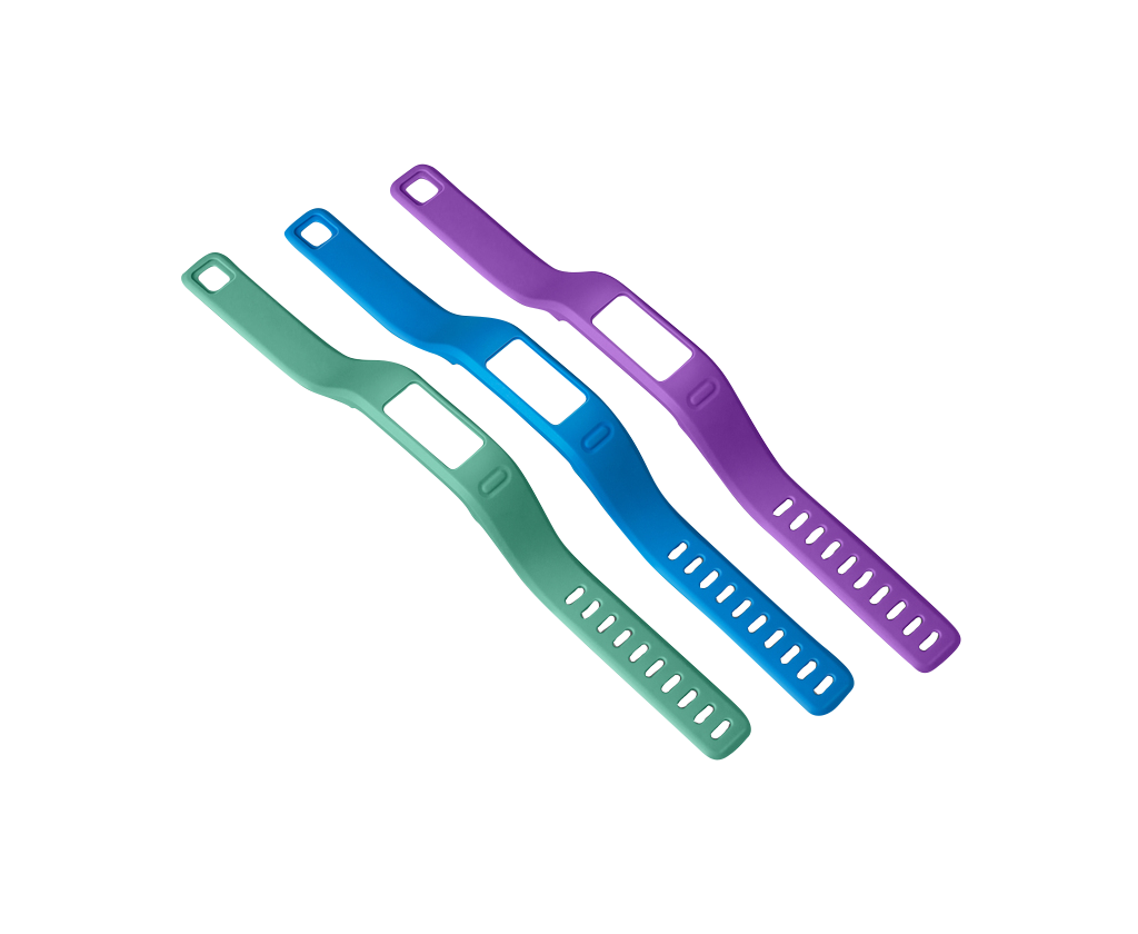 Garmin Band Three Pack Large, Purple/Teal/Blue, for Vivofit (010-12149-00)