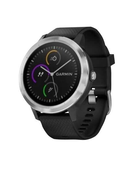 Reloj inteligente con GPS Garmin Vivoactive 3, color negro y acero inoxidable (reacondicionado certificado por Garmin)