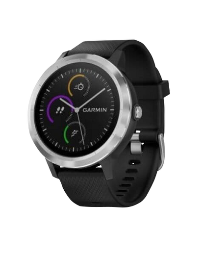 Reloj inteligente con GPS Garmin Vivoactive 3, color negro y acero inoxidable (reacondicionado certificado por Garmin)