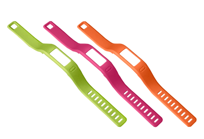 Pulseras Garmin Vivofit pequeñas (naranja, rosa y verde)