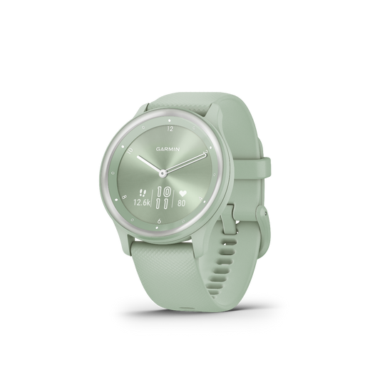 Garmin Vivomove Sport Cool Mint with Silver Accents (010-02566-03)