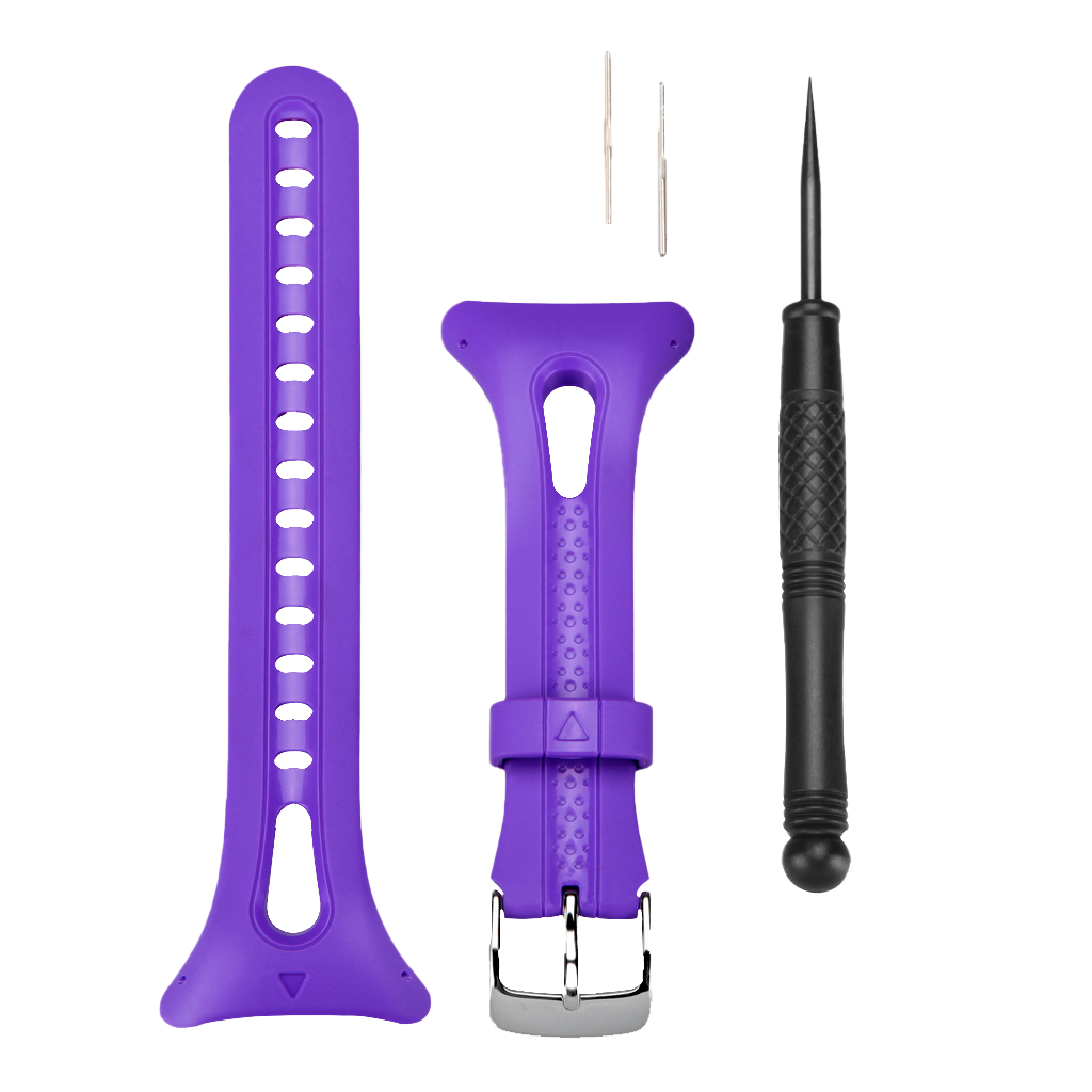 Correa para reloj Garmin, pequeña (para Forerunner 10/15, violeta)