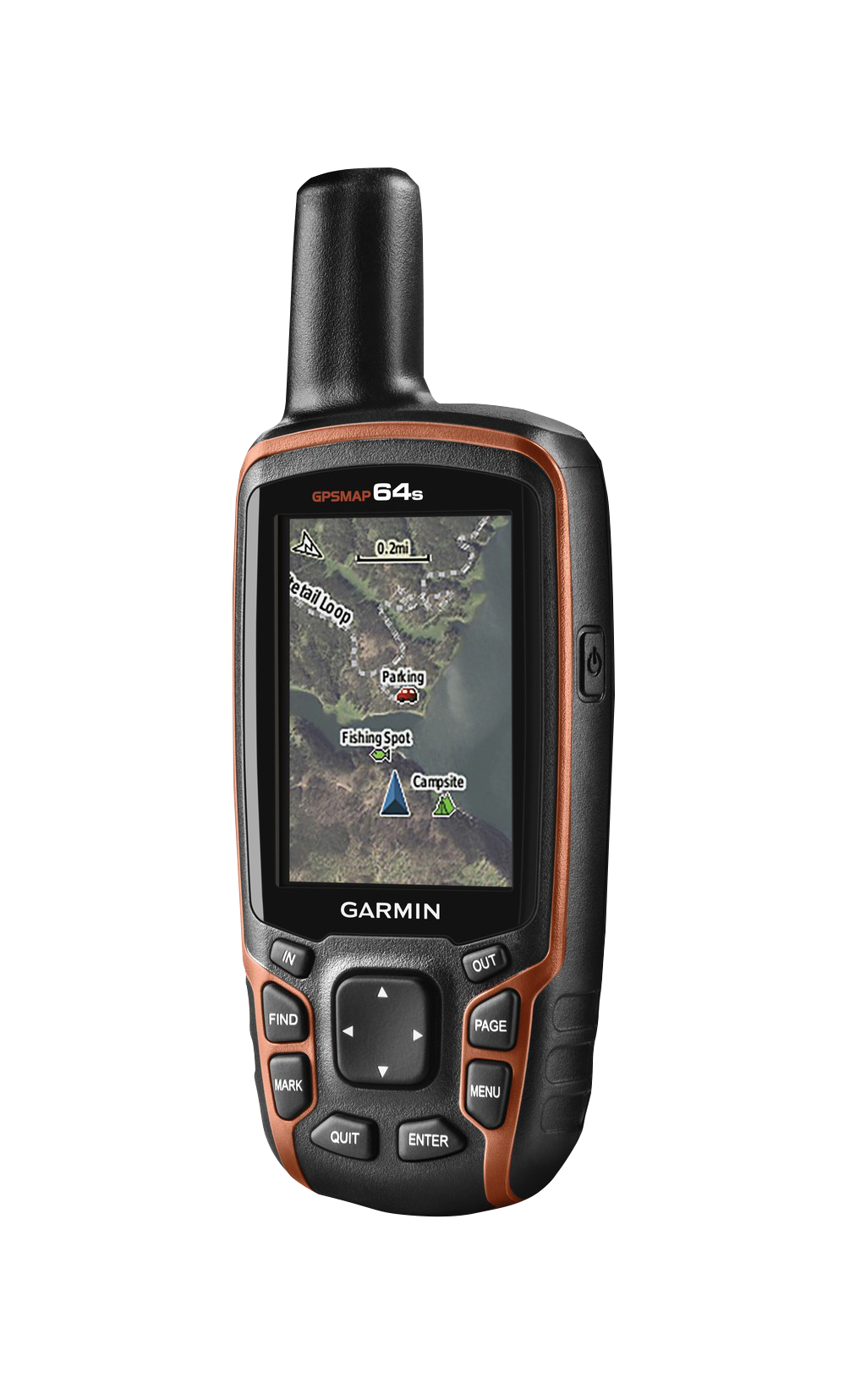 Garmin GPSMAP 64s, GPS portátil para exteriores y senderos con mapas TOPO (reacondicionado certificado por Garmin)