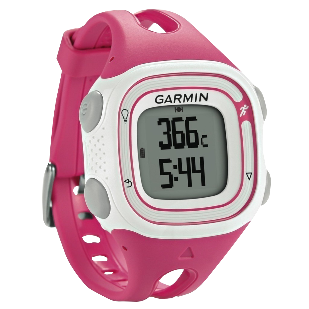 Garmin Forerunner 10, reloj inteligente con GPS para corredores, color blanco y rosa (reacondicionado certificado por Garmin)