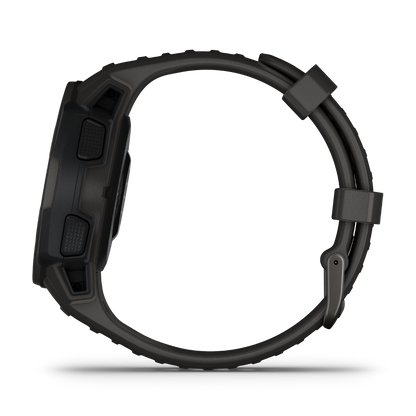 Reloj inteligente resistente con GPS Garmin Instinct Solar, Graphite (reacondicionado certificado por Garmin)