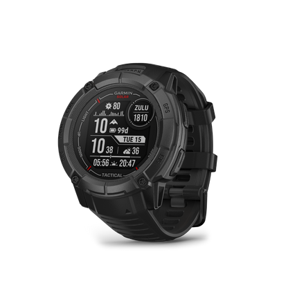 Garmin Instinct 2X Solar Tactical Edition, negro, reloj inteligente resistente con GPS, GNSS multibanda, linterna incorporada, monitoreo de salud las 24 horas, los 7 días de la semana y batería solar de duración ilimitada (010-02805-13)