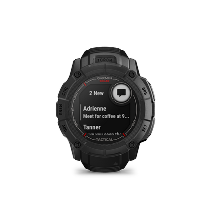 Garmin Instinct 2X Solar Tactical Edition, negro, reloj inteligente resistente con GPS, GNSS multibanda, linterna incorporada, monitoreo de salud las 24 horas, los 7 días de la semana y batería solar de duración ilimitada (010-02805-13)