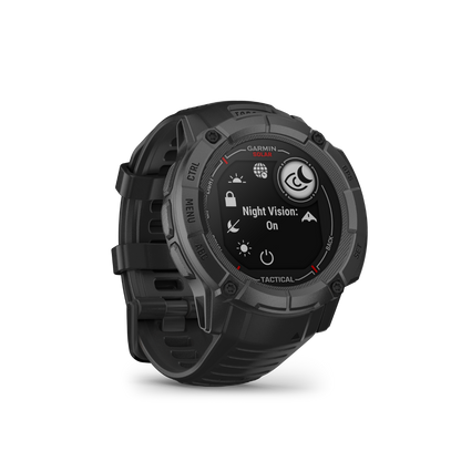 Garmin Instinct 2X Solar Tactical Edition, negro, reloj inteligente resistente con GPS, GNSS multibanda, linterna incorporada, monitoreo de salud las 24 horas, los 7 días de la semana y batería solar de duración ilimitada (010-02805-13)