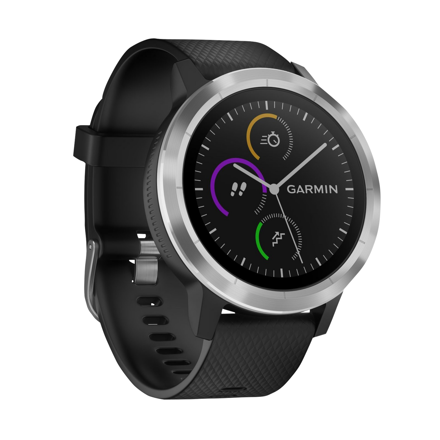 Reloj inteligente con GPS Garmin Vivoactive 3, color negro y acero inoxidable (reacondicionado certificado por Garmin)