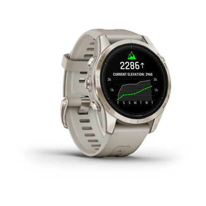 Garmin Epix Pro (Gen 2), 42 mm Sapphire Edition Soft Gold with Light Sand Band (010-02802-10)