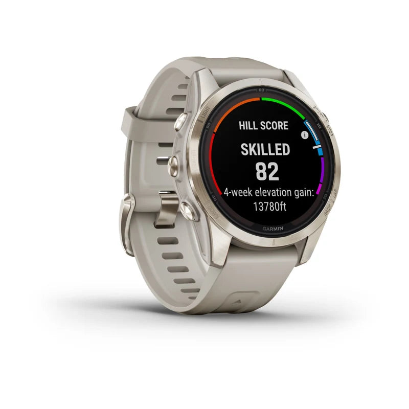 Garmin Fenix 7S Pro Sapphire Solar, Soft Gold with Light Sand Band (010-02776-14)