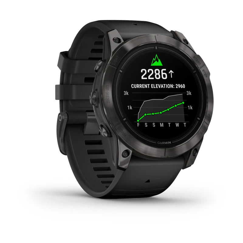 Garmin Epix Pro (Gen 2), 51 mm Sapphire Edition Carbon Gray DLC Titanium with Black Band (010-02804-00)