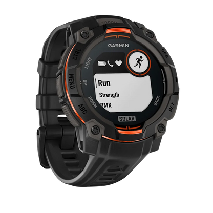 Garmin Instinct 3 Solar, (45mm) Black with Black Band (010-02934-00)