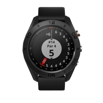 Garmin Approach S60, negro, reloj inteligente con GPS y telémetro para golf (reacondicionado certificado por Garmin)