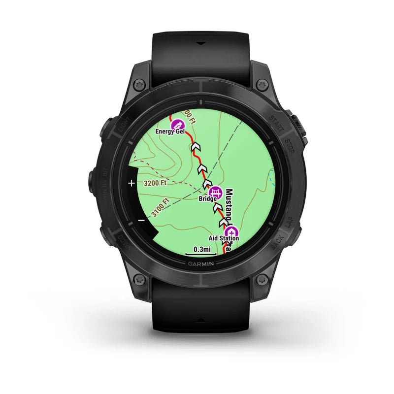 Garmin Epix Pro (Gen 2), edición estándar de 47 mm, gris pizarra con correa negra (010-02803-00)