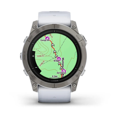 Garmin Epix Pro (Gen 2), edición zafiro de 51 mm, titanio con correa de piedra blanca (010-02804-10)