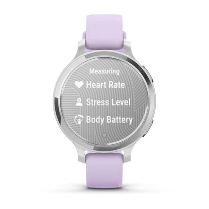 Garmin Lily 2 Active Silver con correa de silicona en color morado jazmín (010-02891-01)