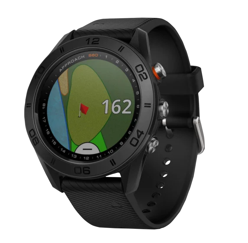 Garmin Approach S60, negro, reloj inteligente con GPS y telémetro para golf (reacondicionado certificado por Garmin)