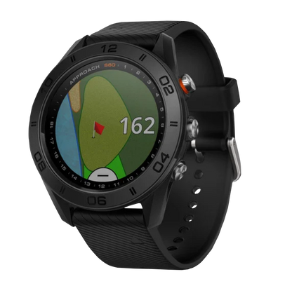 Garmin Approach S60, negro, reloj inteligente con GPS y telémetro para golf (reacondicionado certificado por Garmin)