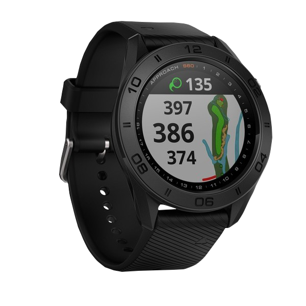 Garmin Approach S60, negro, reloj inteligente con GPS y telémetro para golf (reacondicionado certificado por Garmin)