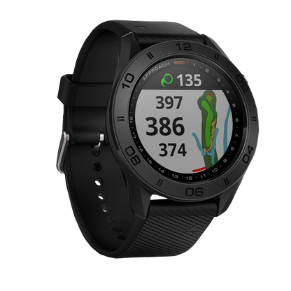 Garmin Approach S60, negro, reloj inteligente con GPS y telémetro para golf (reacondicionado certificado por Garmin)