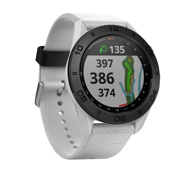 Garmin Approach S60, White, Golf GPS Smartwatch & Rangefinder (Garmin Certified Refurbished)