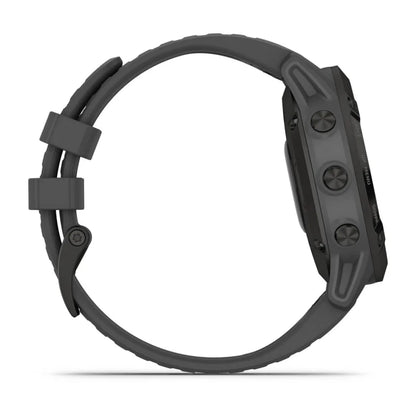 Garmin Fenix 6 Pro, Solar Edition Black with Slate Gray Band (Garmin Certified Refurbished)