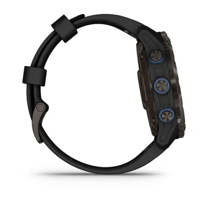 Garmin Descent Mk3i, 51 mm, titanio DLC gris carbono con correa de silicona negra (010-02752-10)