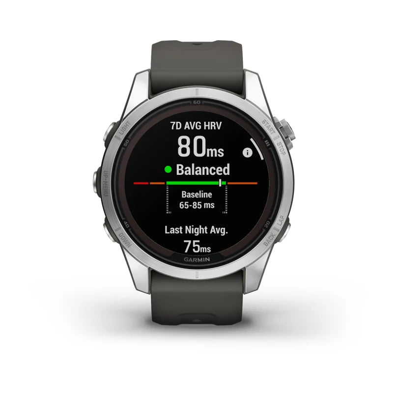 Garmin Fenix 7S Pro Solar Edition Silver with Graphite Band (010-02776-00)