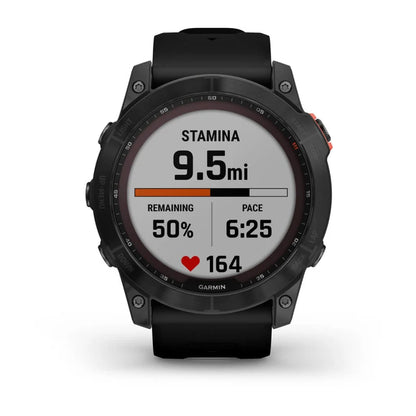 Garmin Fēnix 7X, Solar Edition Gris pizarra con correa negra (Reacondicionado certificado por Garmin) 