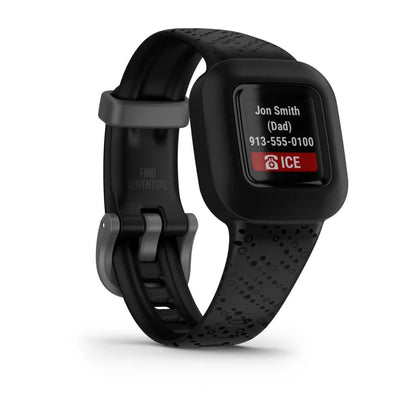 Garmin Vívofit jr. 3, reloj negro cósmico para niños (reacondicionado certificado por Garmin)