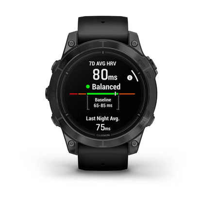 Garmin Epix Pro (Gen 2), edición estándar de 47 mm, gris pizarra con correa negra (010-02803-00)