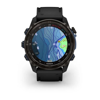 Garmin Descent Mk3i, 51 mm, titanio DLC gris carbono con correa de silicona negra (010-02752-10)