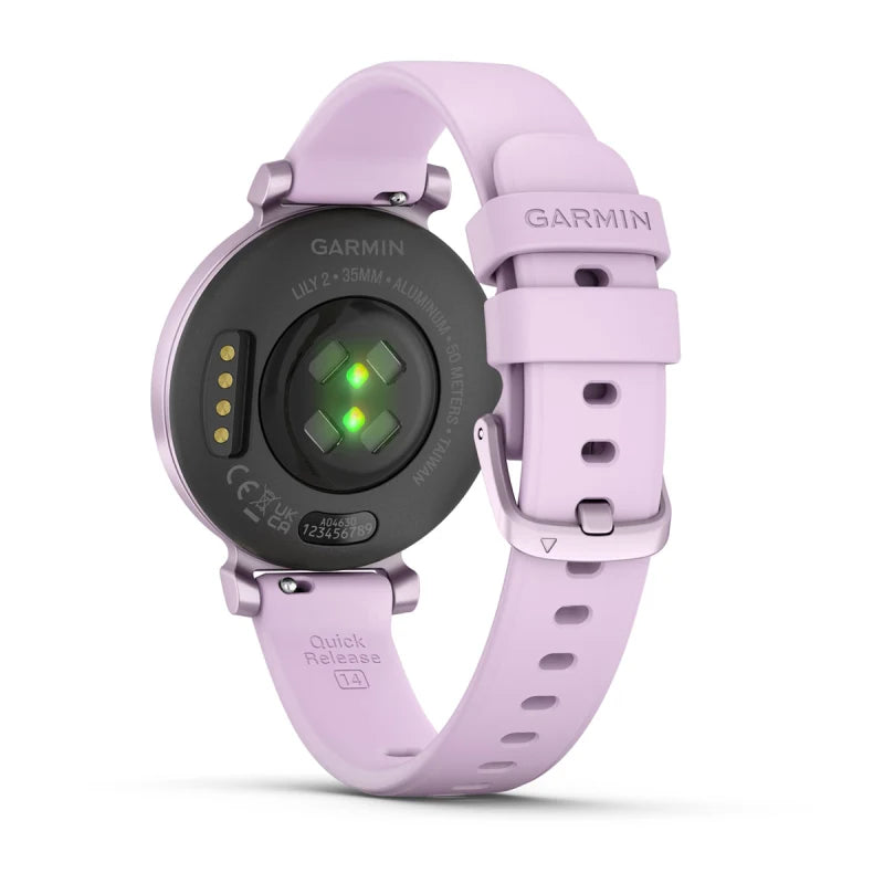 Garmin Lily 2 Lila metalizado con correa de silicona lila (010-02839-01)