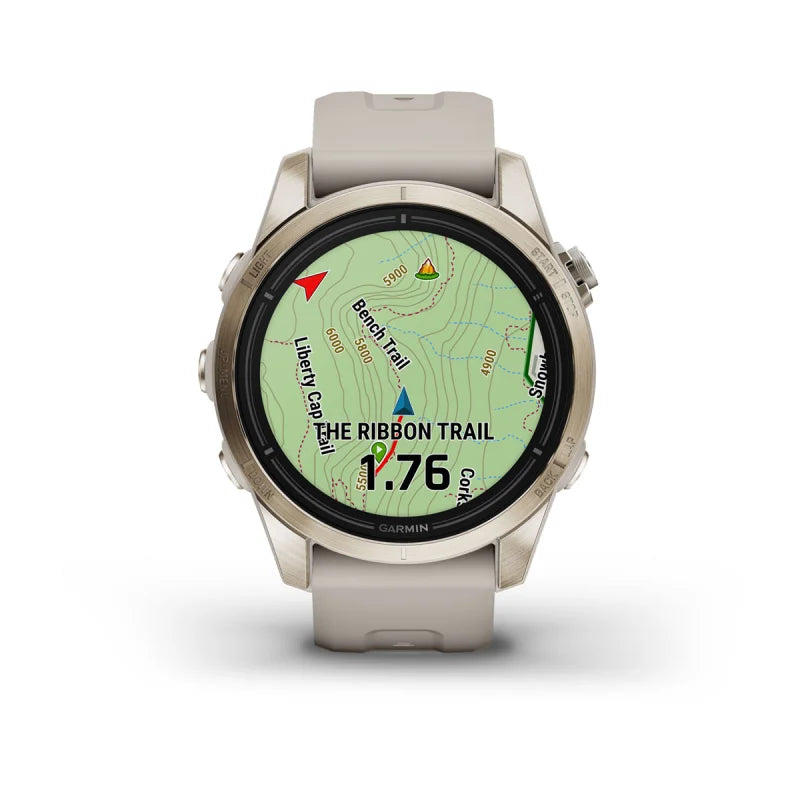 Garmin Epix Pro (Gen 2), 42 mm Sapphire Edition Soft Gold with Light Sand Band (010-02802-10)