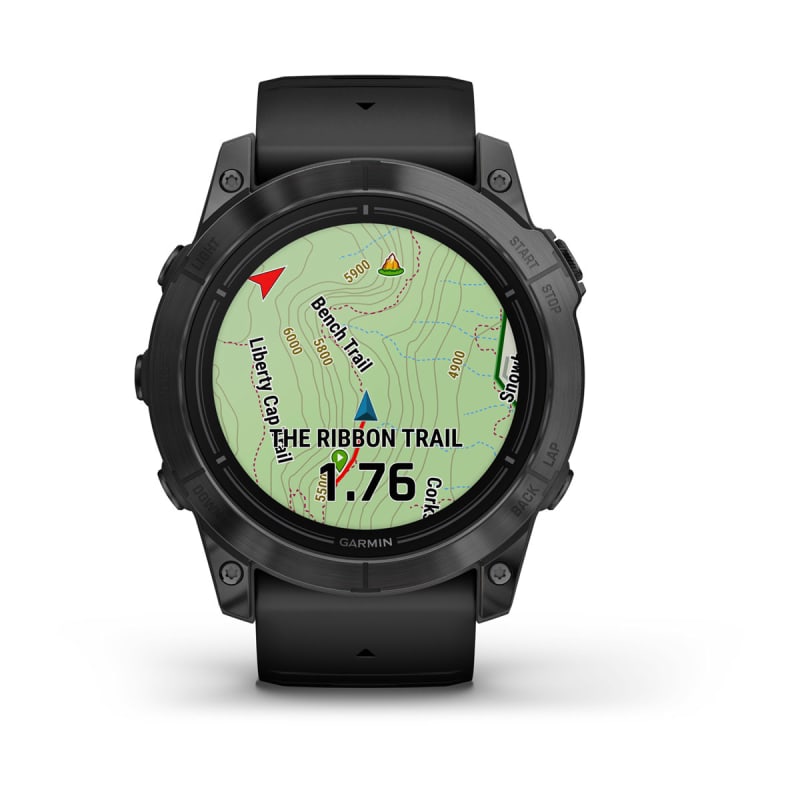 Garmin Epix Pro (Gen 2), edición estándar de 51 mm, gris pizarra con correa negra (010-02804-20)