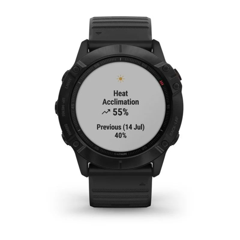 Garmin Fenix 6X Pro, Black with Black Band (Garmin Certified Refurbished)