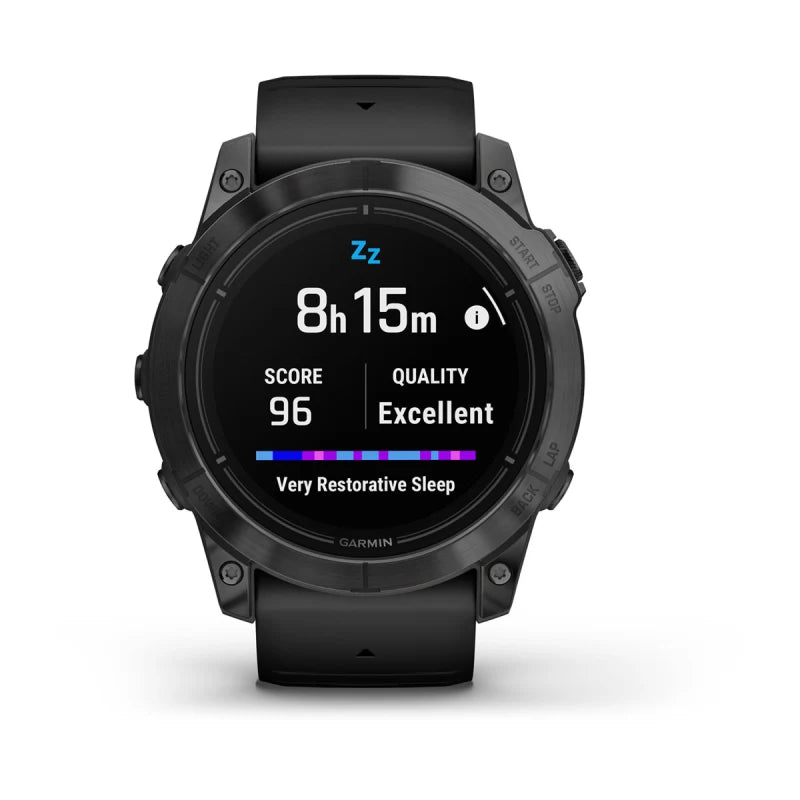 Garmin Epix Pro (Gen 2), edición estándar de 51 mm, gris pizarra con correa negra (010-02804-20)