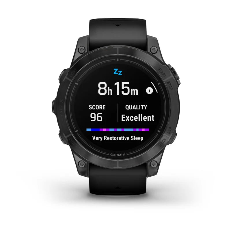 Garmin Epix Pro (Gen 2), edición estándar de 47 mm, gris pizarra con correa negra (010-02803-00)