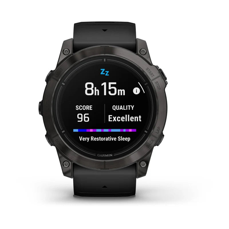 Garmin Epix Pro (Gen 2), 51 mm Sapphire Edition Carbon Gray DLC Titanium with Black Band (010-02804-00)